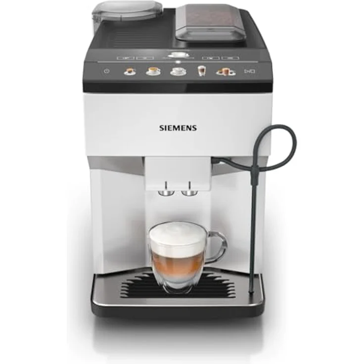 Siemens TP515R02 EQ500, Kaffeevollautomat mit iAroma-Technologie, TFT-Touchscreen und integriertem Milchsystem, weiß – Bild 2