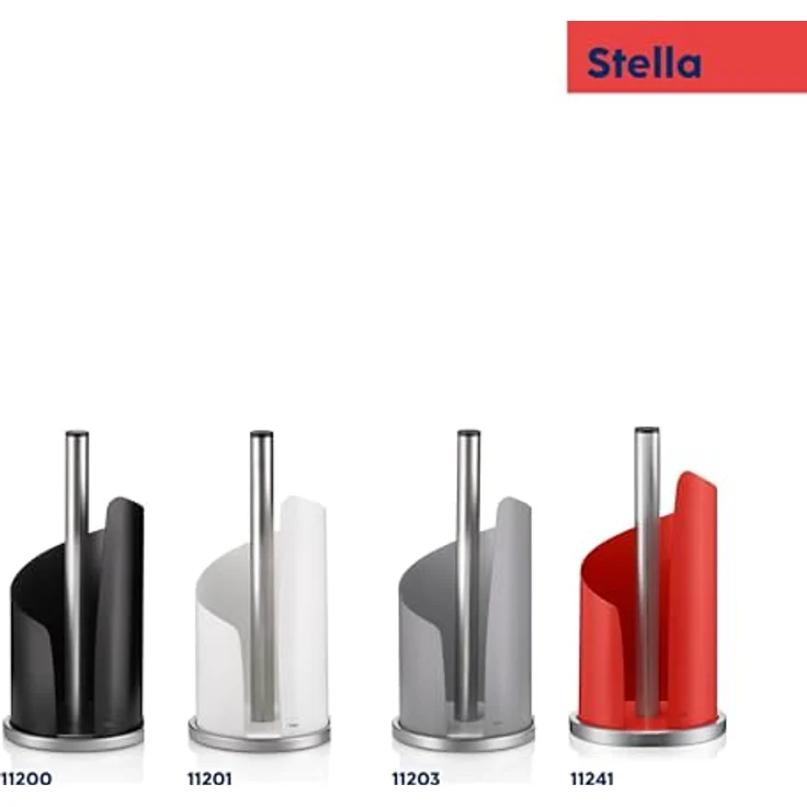 Kela 11200 Küchenrollenhalter, 15 cm Durchmesser, Edelstahl-Metall, Stella, Schwarz – Bild 9