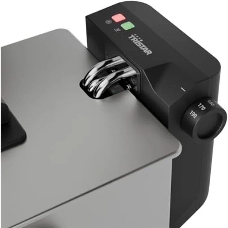 Tristar FR-9334 Fritteuse 3 l - Edelstahlgehäuse, einstellbarer Thermostat, 2000 W – Bild 3