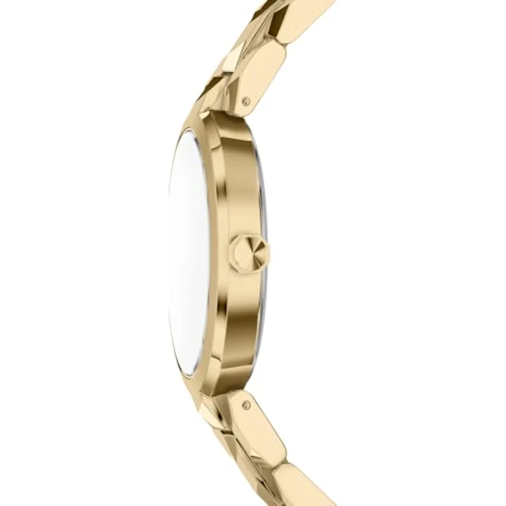 Armani Exchange AX4407, Damen 34MM Goldfarbene Edelstahl Uhr mit präzisem Quarzwerk und kratzfestem Mineralglas – Bild 4