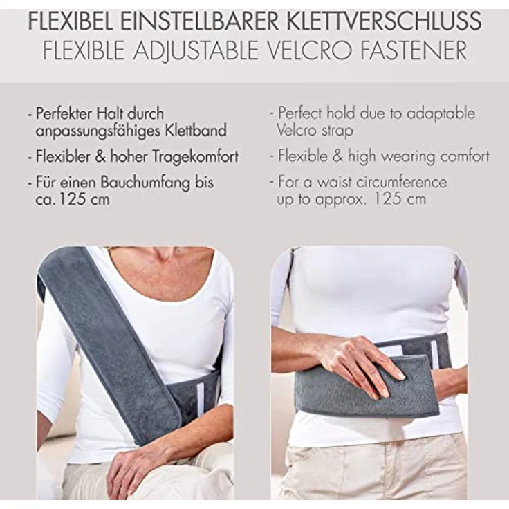 promed Wärmegürtel HGP-1.7, Wärme am Bauch, Rücken und Hüfte, 35 Grad, schwarz – Bild 5