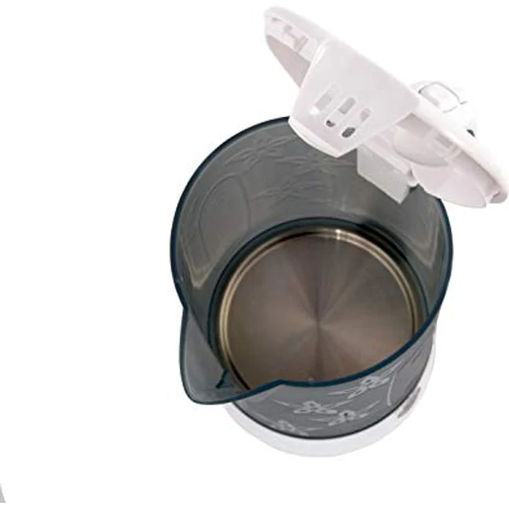 Adler Wasserkocher AD 1268 0,6 L Kunststoff Reisewasserkocher Blümchenmuster 600 W weiß – Bild 5
