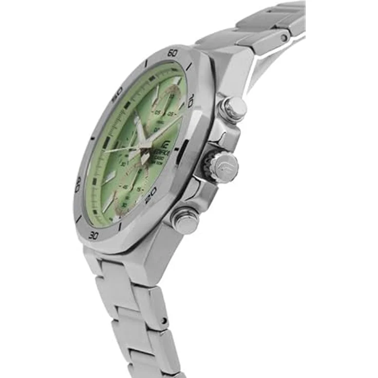 Casio Watch EFV-640D-3AVUEF, Chronographuhr mit grünem Zifferblatt und Silber-Edelstahlband – Bild 4