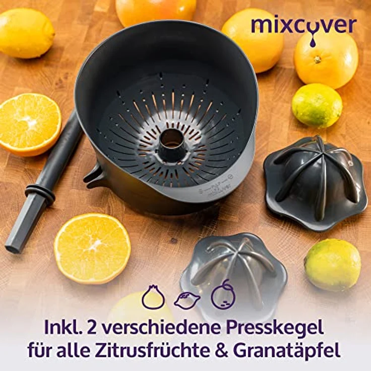 mixcover Saftpresse für Silvercrest Monsieur Cuisine Smart mit Ebook Rezeptheft - Entsafter Orangenpresse elektrisch Zitruspresse Dampfentsafter Orangenpresse entsafter Granatapfelpresse – Bild 5