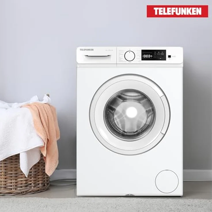 Telefunken W-7-1200-B-W, 7kg Frontlader Waschmaschine mit 1200 U/Min, Inverter Motor, AquaStop und Schontrommel, weiß – Bild 8