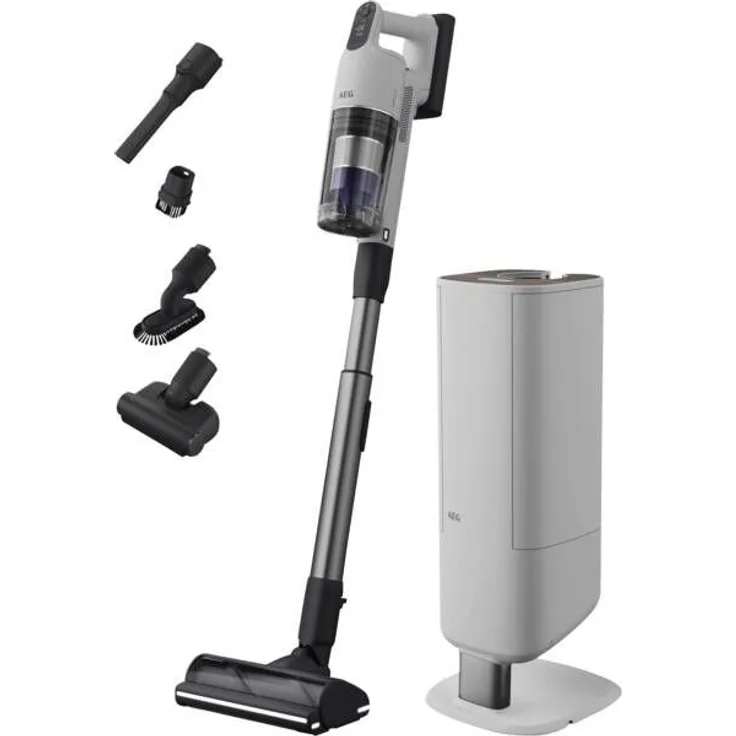 AEG AP91HB21ES, Handstaubsauger mit 600 ml Behälter, 80 min Laufzeit, Li-ion, 21.6 V, LCD-Display und HEPA-Filter