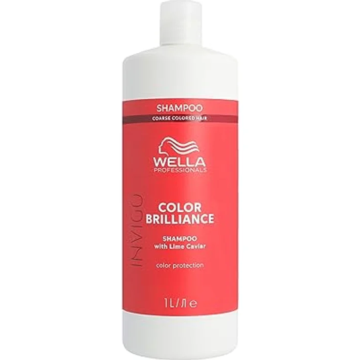 Wella Professionals Invigo Color Brilliance Shampoo Coarse – Glanzshampoo für dickes, gefärbtes Haar – milde Pflege mit Vitamin E und niedrigem pH-Wert – 1 L – Bild 1