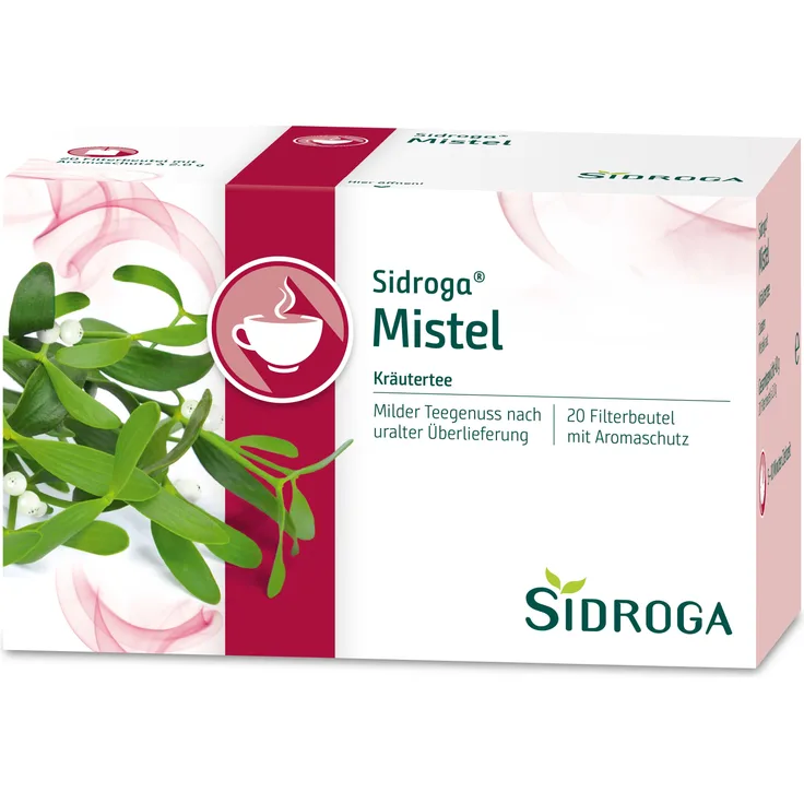 Sidroga Mistel Tee Filterbeutel, 20x2 g zur Unterstützung der Kreislauffunktion