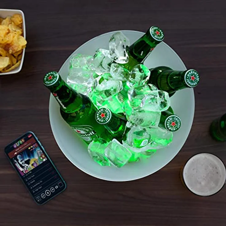 LED-Eiskübel mit wiederaufladbarem Lautsprecher Sonice InnovaGoods – Bild 9