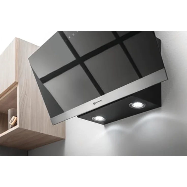 Bauknecht RBHVP 83 LM K Dunstabzugshaube (80 cm) - Abluft- und Umluftbetrieb/Kopffrei-Dunstabzugshaube/Touch-Control/LED-Beleuchtung/Leistungsstarker Lüftermotor – Bild 2