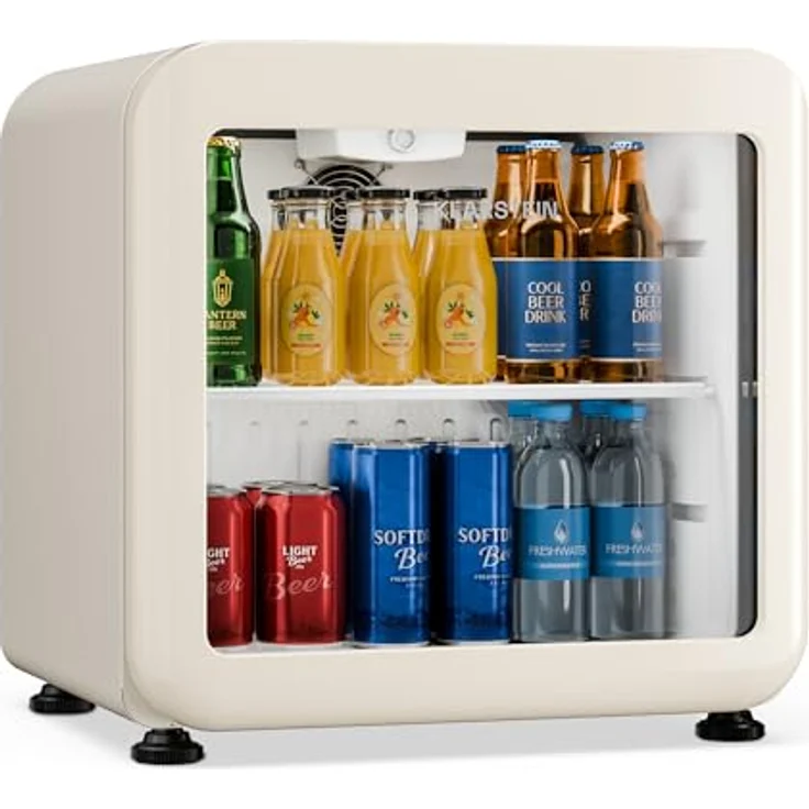 Klarstein Audrey Evo Getränkekühlschrank 45 L, Glastür, LED-Beleuchtung, einstellbare Temperatur 0–10 °C, leiser Betrieb – Bild 1