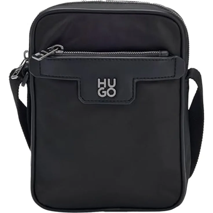 Hugo Nesh Mini Bag Umhängetasche, 15 cm, schwarz, 100% Polyester, kompakte Größe