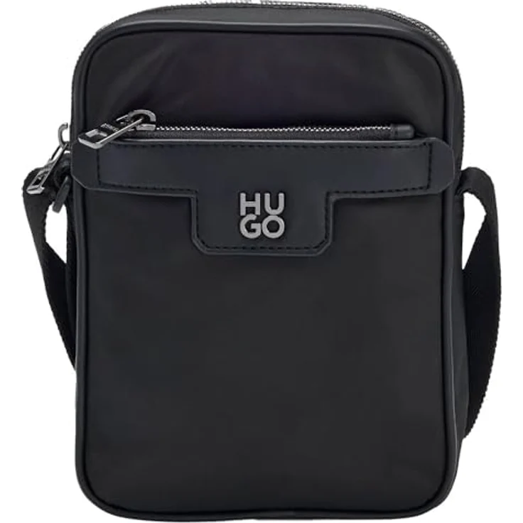 Hugo Nesh Mini Bag Umhängetasche, 15 cm, schwarz, 100% Polyester, kompakte Größe – Bild 1