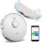 MEDION Saugroboter mit Lasernavigation und Wischfunktion X10 SW (Starke 2.700Pa Saugkraft, 2in1 Roboterstaubsauger, präzise Kartenerstellung, Go & No Go Bereiche, mehrere Etagen)