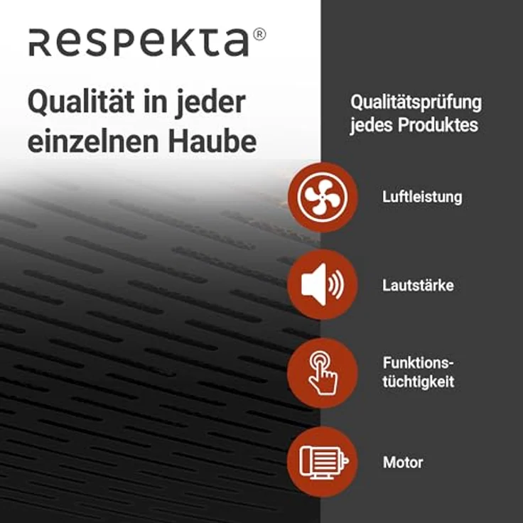 respekta Dunstabzugshaube Unterbauhaube Abzugshaube Unterbau 60 cm schwarz – Bild 9