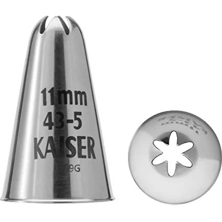 Kaiser Inspiration Spritzbeutel Set 5-teilig, wiederverwendbarer Spritzbeutel mit Tüllen, Adapter, 3 Spritztüllen, kochfest, Schneidehilfslinie – Bild 5