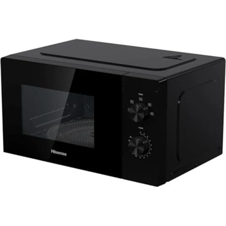 Hisense H20MOBP1 Mikrowelle, Standgerät, 20 L Garraum, 700 W, Timer, Auftauen, schwarz – Bild 3
