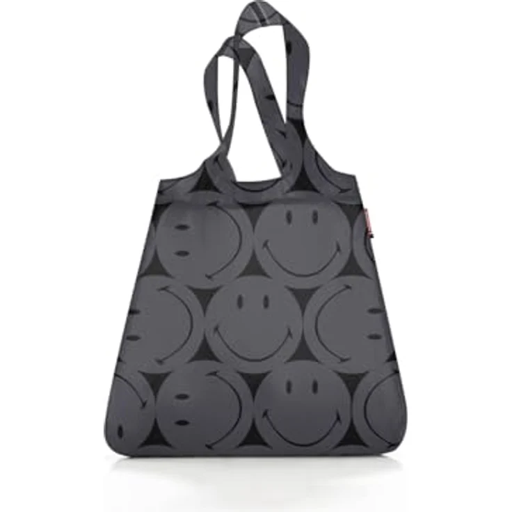 REISENTHEL® Mini Maxi Shopper, Einkaufsbeutel 15 L, smiley® grey mit 2 Tragehenkeln, recyceltes Polyester – Bild 1