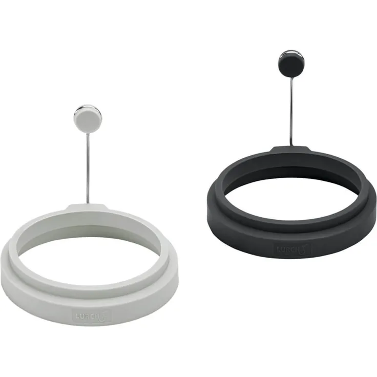 Lurch Eiformer rund 2er Set, Silikonform für perfekt geformte Spiegeleier, Lurch, blau