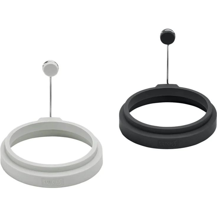 Lurch Eiformer rund 2er Set, Silikonform für perfekt geformte Spiegeleier, Lurch, blau – Bild 1