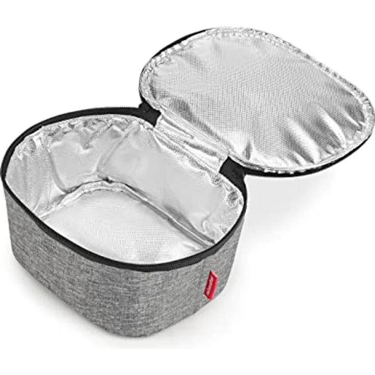 reisenthel coolerbag S pocket, Kühltasche, Polyestergewebe, Twist Silver, 2,5 L, LG7052, grau – Bild 6