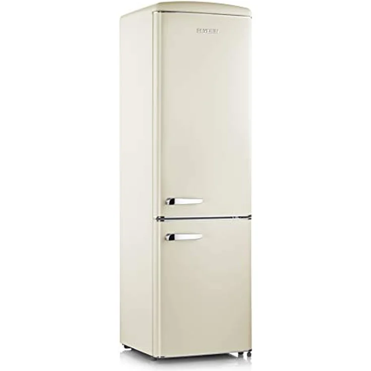 SEVERIN Retro Kühl- & Gefrierkombination RKG 8919, creme, LED-Beleuchtung, 244 L Nettovolumen, nur 39 dB – Bild 1