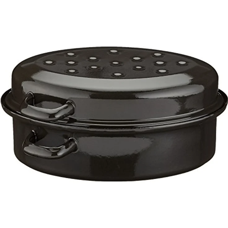 Krüger Gansbräter 30 cm, emailliert Schwarz – Bild 3