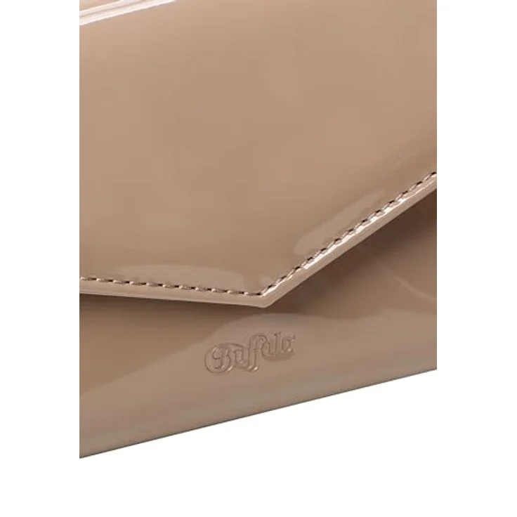 Buffalo Secco Clutch Tasche, Handtasche 25 cm mit Reißverschlussfach, grau, abnehmbarer Schulterriemen – Bild 7