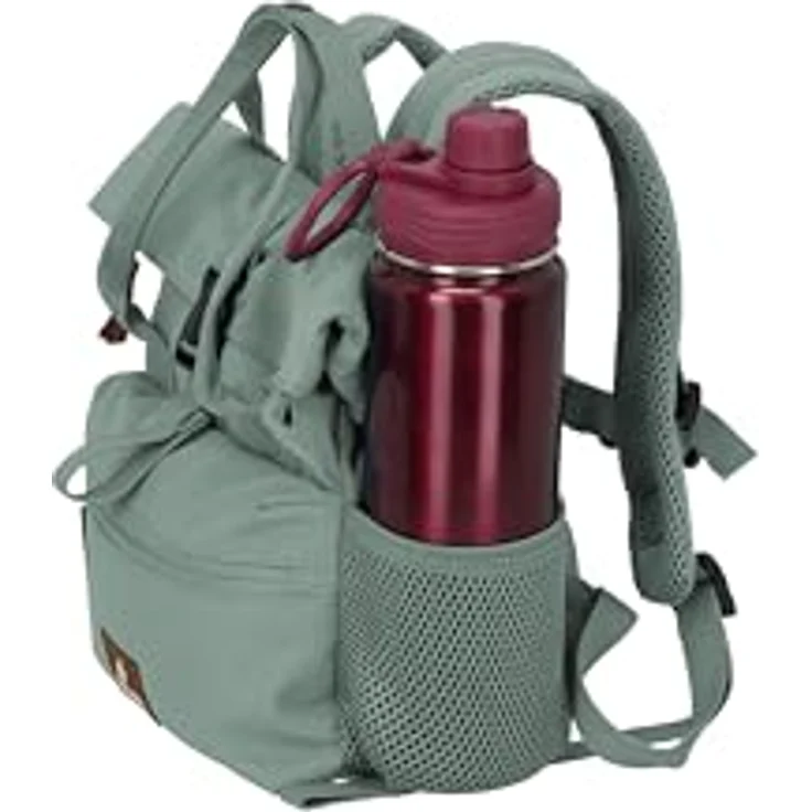 Travelite Basics City Rucksack, 27 cm, mintgrün, 100% Polyester, kompakt und leicht – Bild 3