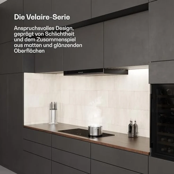 Klarstein Velaire Induktionskochfeld 80cm, 3 Zonen, 5500W Boost, Touch-Slider, Timer, Kindersicherung, Glas, minimalistisches Design – Bild 2