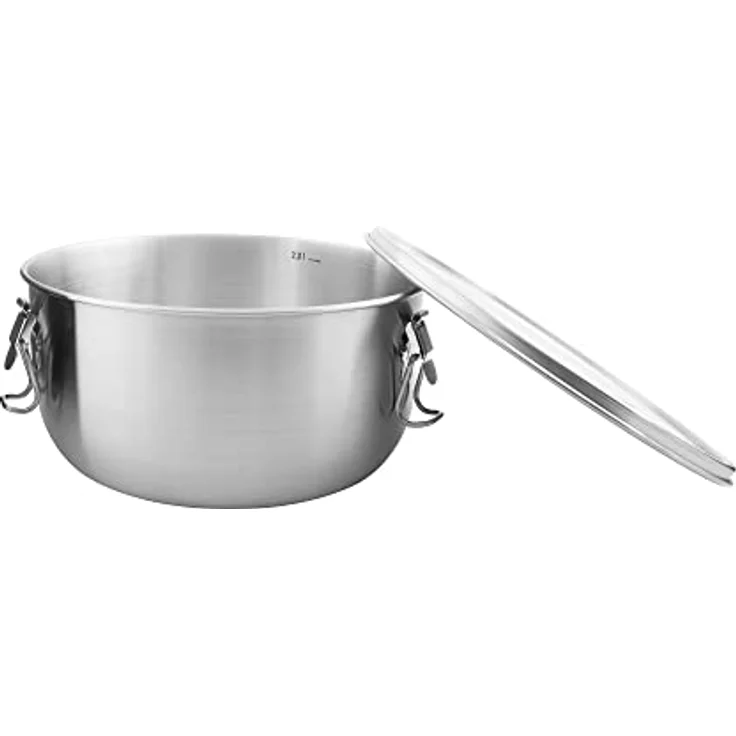 TATONKA® Schüssel Foodcontainer 2,0l Edelstahlschüssel, Edelstahl 18/8 – Bild 1