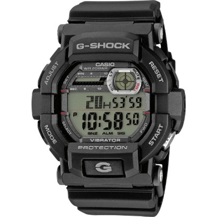 Casio Herren-Armbanduhr GD-350-1ER, XL G-Shock Digital Quarz mit schwarzem Zifferblatt, stoßfest und 20 Bar wasserdicht, mit Weltzeitfunktion und Vibrationsalarm – Bild 1