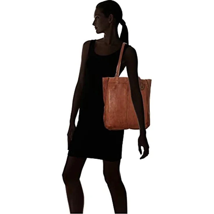 Harbour 2nd Anchor Love Elbe 1 Shopper Tasche Leder 29 cm, Braun – Bild 7