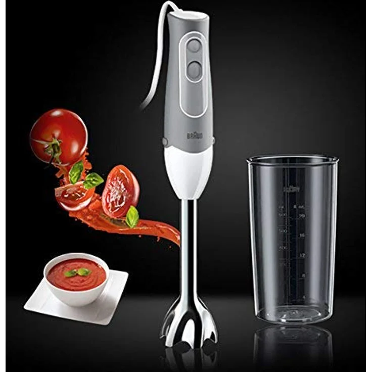 Braun Household MQ 500 Soup Stabmixer, 600W, Edelstahl rostfrei, weiß, grau – Bild 3