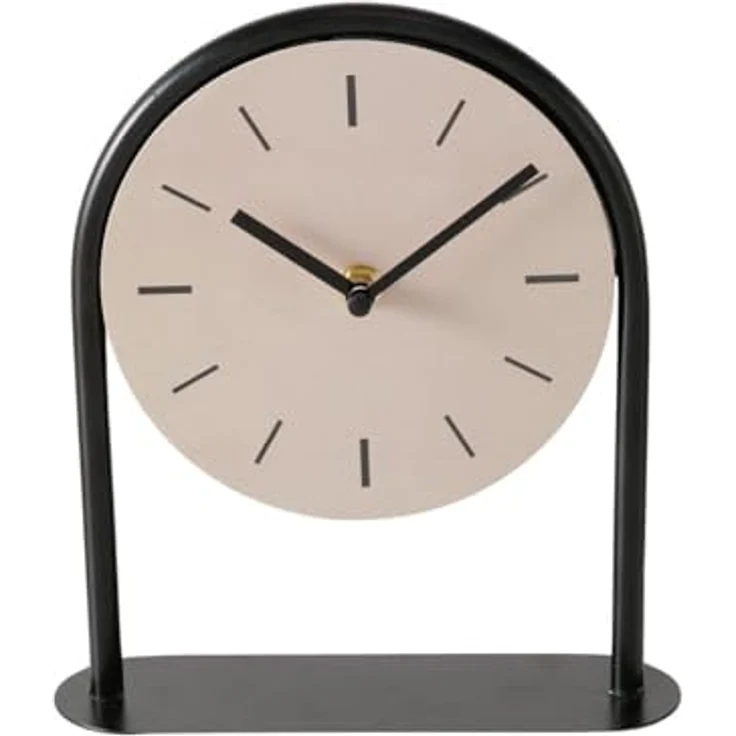 BOLTZE GRUPPE GmbH Tischuhr DIABOLO, Beige und Schwarz, Eisen, Höhe 22 cm, elegantes Design – Bild 2