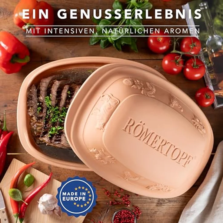 Römertopf Bräter Rustico Keramik Dampfgarer 5 kg – Bild 5