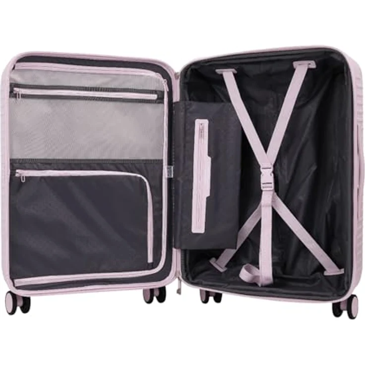 Hedgren Raku 4-Rollen Trolley 65.5 cm in Rosa mit Dehnfalte, 100% Polycarbonat – Bild 7