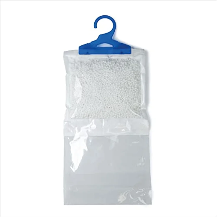 KORONA Luftreiniger Garderoben-Entfeuchter, Set aus 9 Entfeuchterbeuteln mit Aufhängevorrichtung, Ideal für Kleiderschrank Regale und Wohnwagen, Weiß-Blau – Bild 2