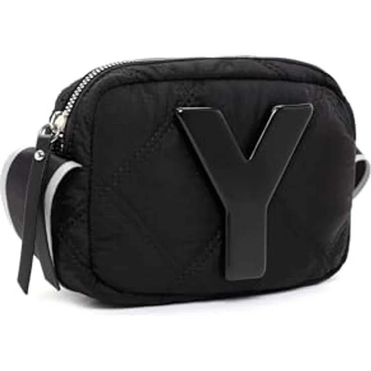 SURI FREY Evy Umhängetasche, vegane Feinsynthetik, schwarz, mit abnehmbarem Umhängeriemen, 19,5 x 13 x 5,5 cm – Bild 4