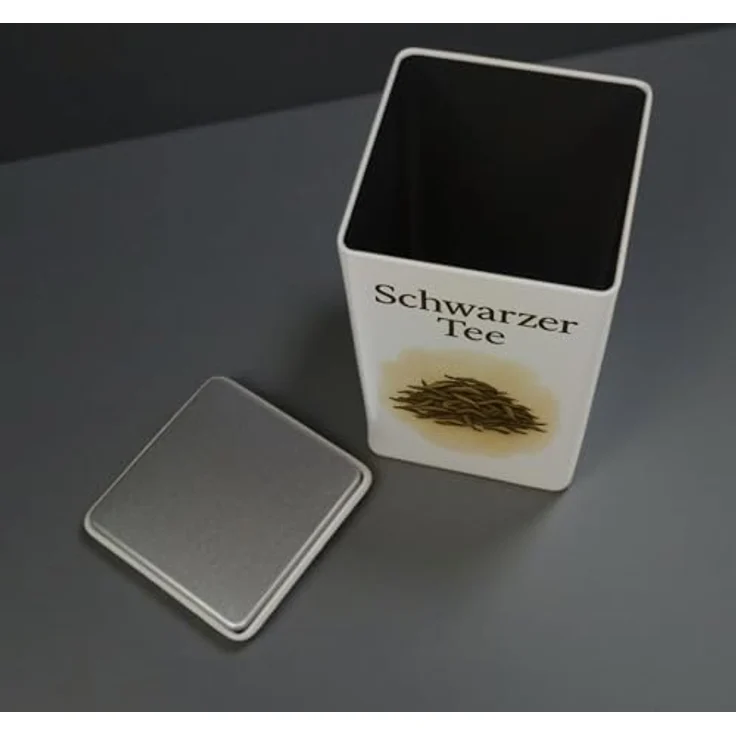 speecheese Tea Harmony Schwarzer Tee Dose, 900ml Metalldose mit illustrativem Design und lebensmittelechter Qualität – Bild 4