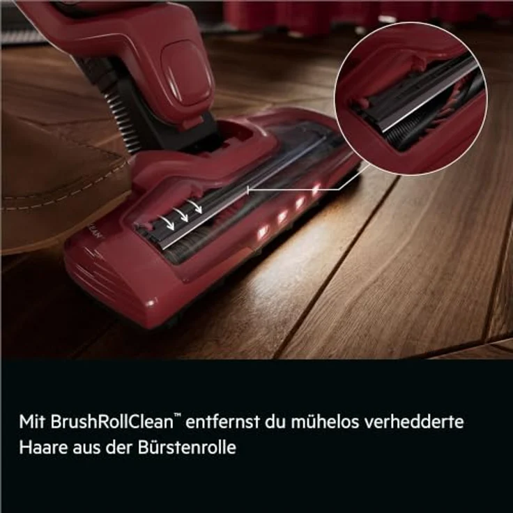AEG Ergorapido Plus CX7-3-45CR, 2in1 Akku Staubsauger mit 50% stärkeren Saugkraft, rot – Bild 5
