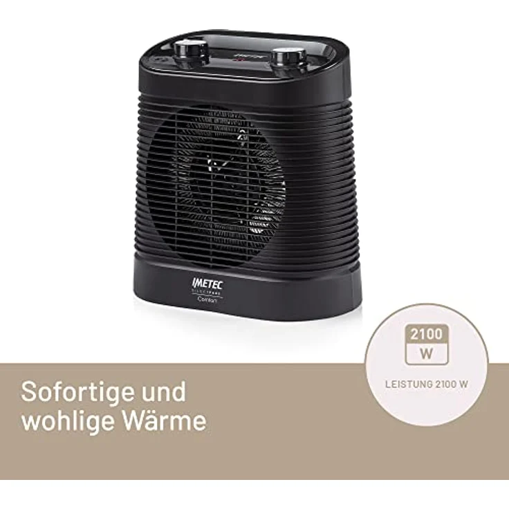 Digitaler Heizkörper IMETEC 4028 COMFOR Schwarz 2100 W, Radiator – Bild 3