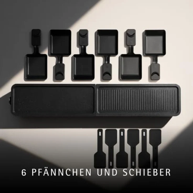 WMF Lono Long Raclette, Long-Form Grillgerät mit 2 getrennten Platten und keramischer Antihaftbeschichtung – Bild 8