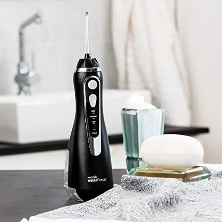 Waterpik WP-562EU Cordless Advanced Munddusche Tragbare Water Flosser, Kabellose, Ideal für Reise, schwarz – Bild 6
