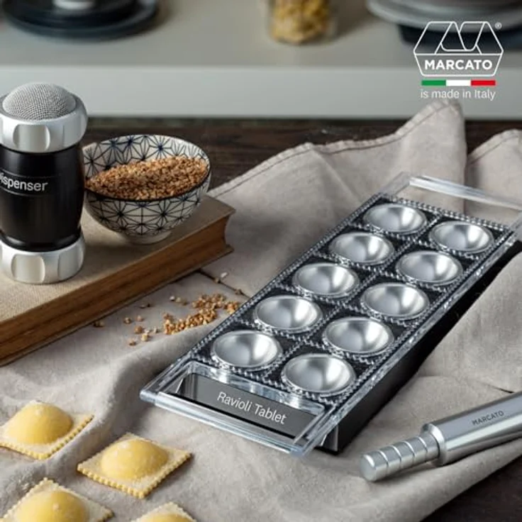 Marcato Ravioli Tablet Nudelform, Aluminium, 36 x 21 x 7 cm – Bild 3