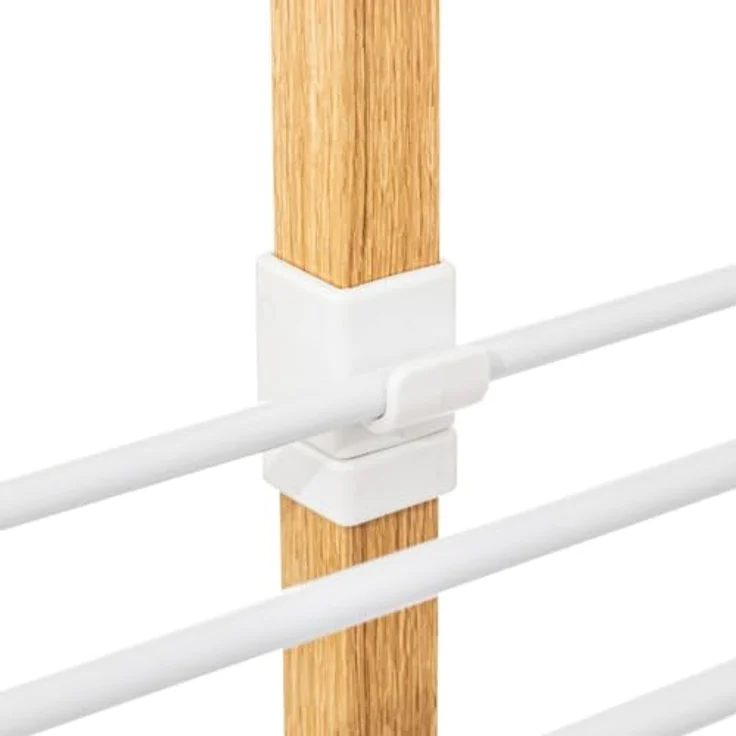 5five simply smart Wäscheständer Turm mit 4 Rädern, 40 m, Holzoptik – Bild 4