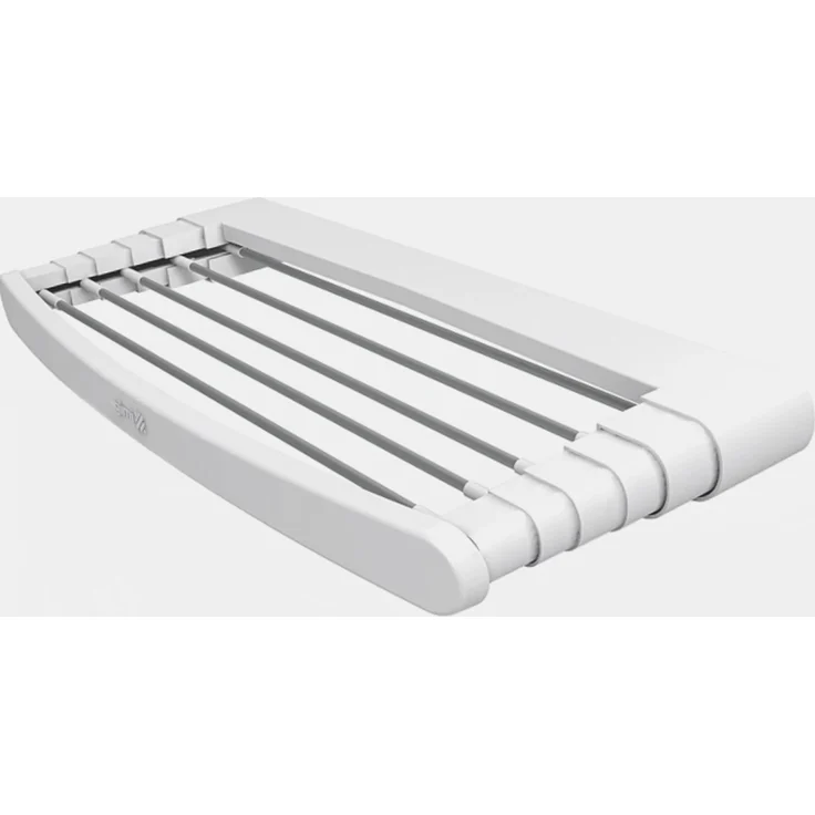 Gimi Telepack 70 Wandwäschetrockner, Trockenlänge 5 m, Tragkraft 7 kg, Teleskop-System, 70 x 38 x 6 cm (BxTxH), weiß – Bild 4