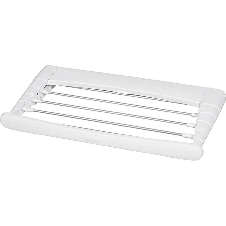 Gimi Telepack 70 Wandwäschetrockner, Trockenlänge 5 m, Tragkraft 7 kg, Teleskop-System, 70 x 38 x 6 cm (BxTxH), weiß