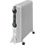 De'Longhi TRRS1225 Öl-Radiator Radia-S Serie - elektrischer energiesparender Heizkörper mit 12 Rippen für Räume bis 75m³, grau, Radiator