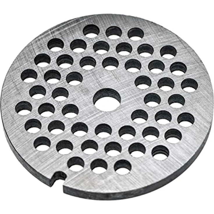 vhbw Lochscheibe Gr. 32 für ADE Fleischwolf, Stahl, Lochdurchmesser 8mm, 99,5mm Durchmesser, 48 Löcher, 13,4mm Bohrung – Bild 2